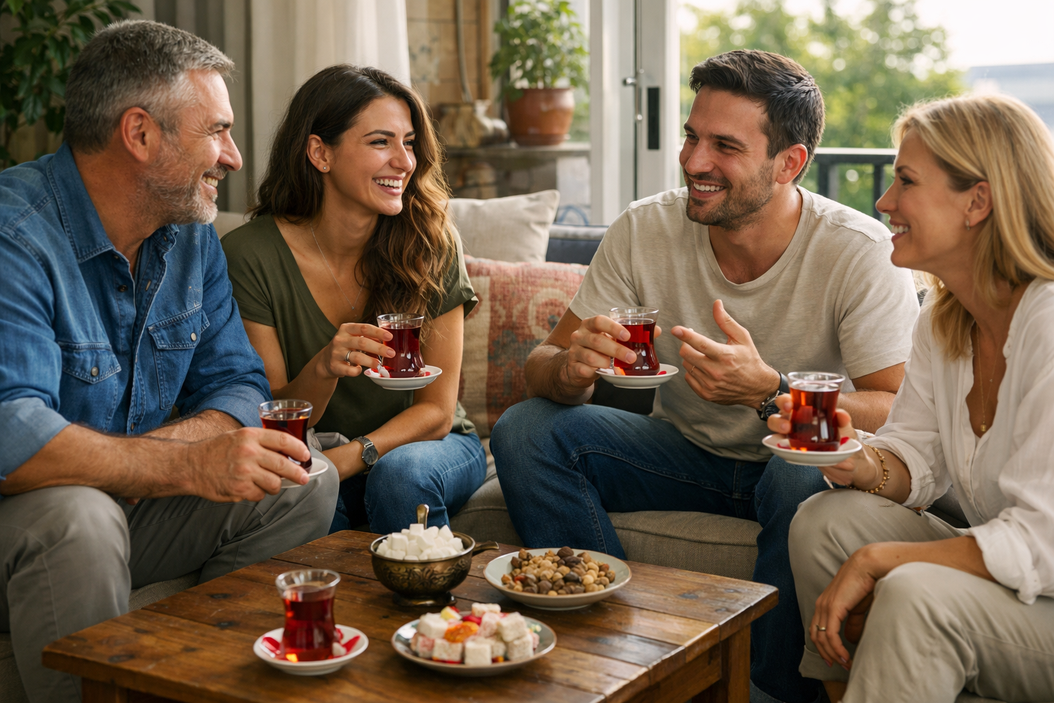 Türk çayı kültürü ve sohbet